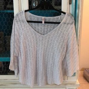 White tunic with butterfly sleeves